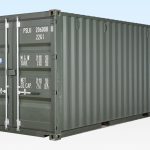 20ft Shipping Container (One Trip) Dark Green (RAL 6007)