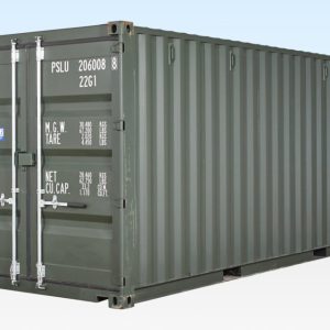 20ft Shipping Container (One Trip) Dark Green (RAL 6007)