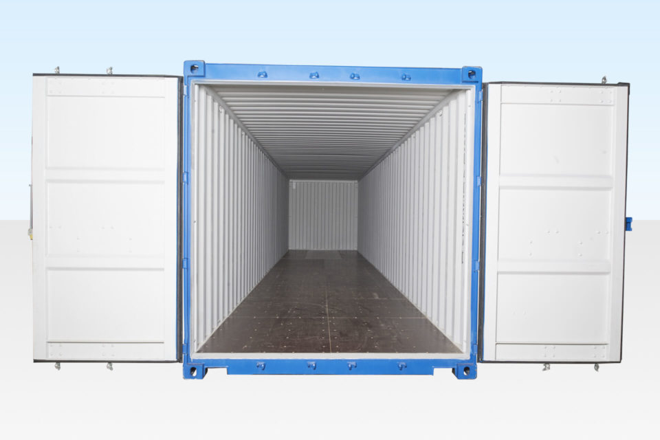 40ft Shipping Container Blue (RAL 5013) - Image 4