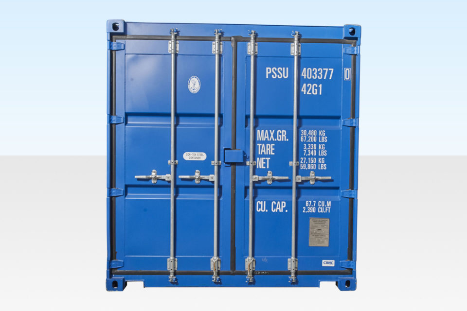 40ft Shipping Container Blue (RAL 5013) - Image 5