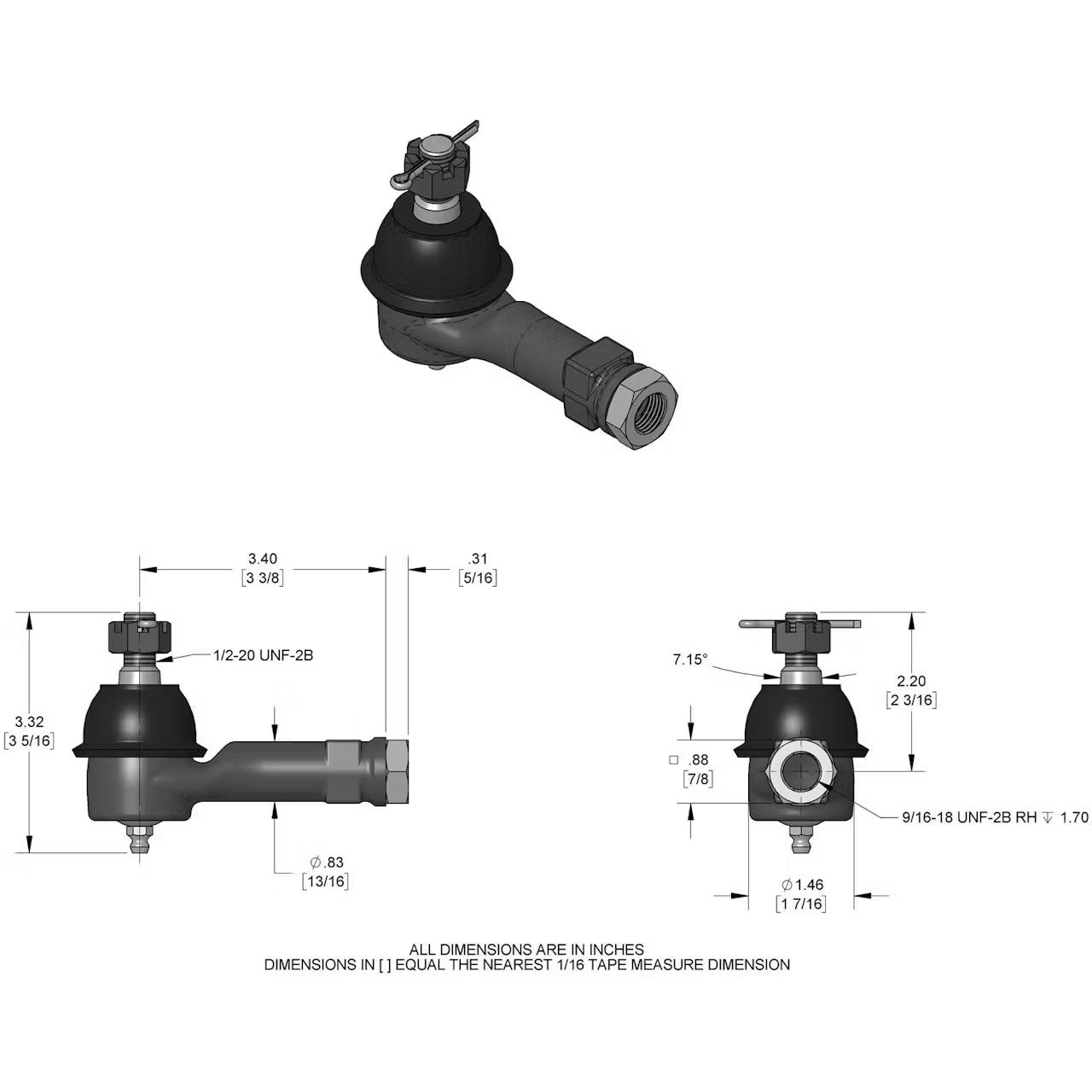 Mustang II IFS, Tube Arms, 500 Rated Coilovers, Manual Rack,4-1/2 - Image 5