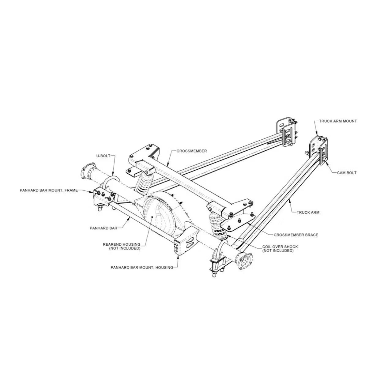 G-Comp 67-72 C10 BoltOn Performance Truck Arm Rear Suspension Kit - Image 6