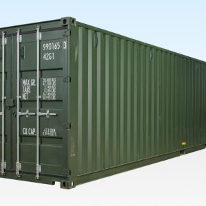 40ft Shipping Container Green (RAL 6007)