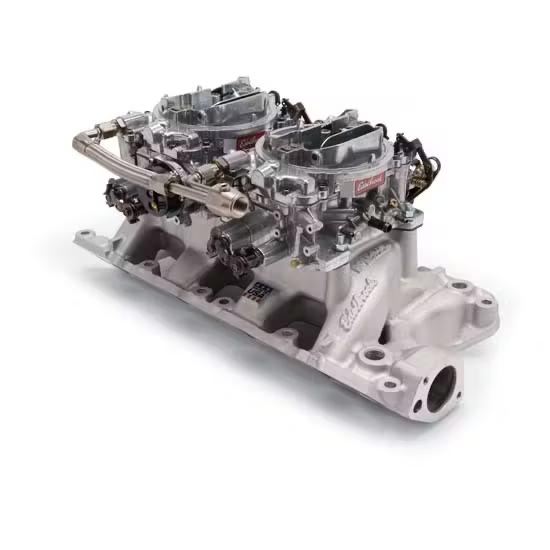 Edelbrock 2035 RPM Air-Gap Dual-Quad Intake Manifold/Carburetor Kit - Image 2