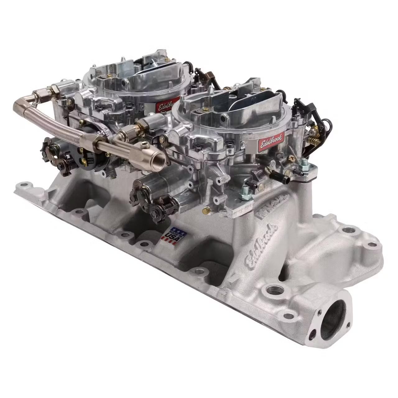 Edelbrock 2035 RPM Air-Gap Dual-Quad Intake Manifold/Carburetor Kit - Image 3