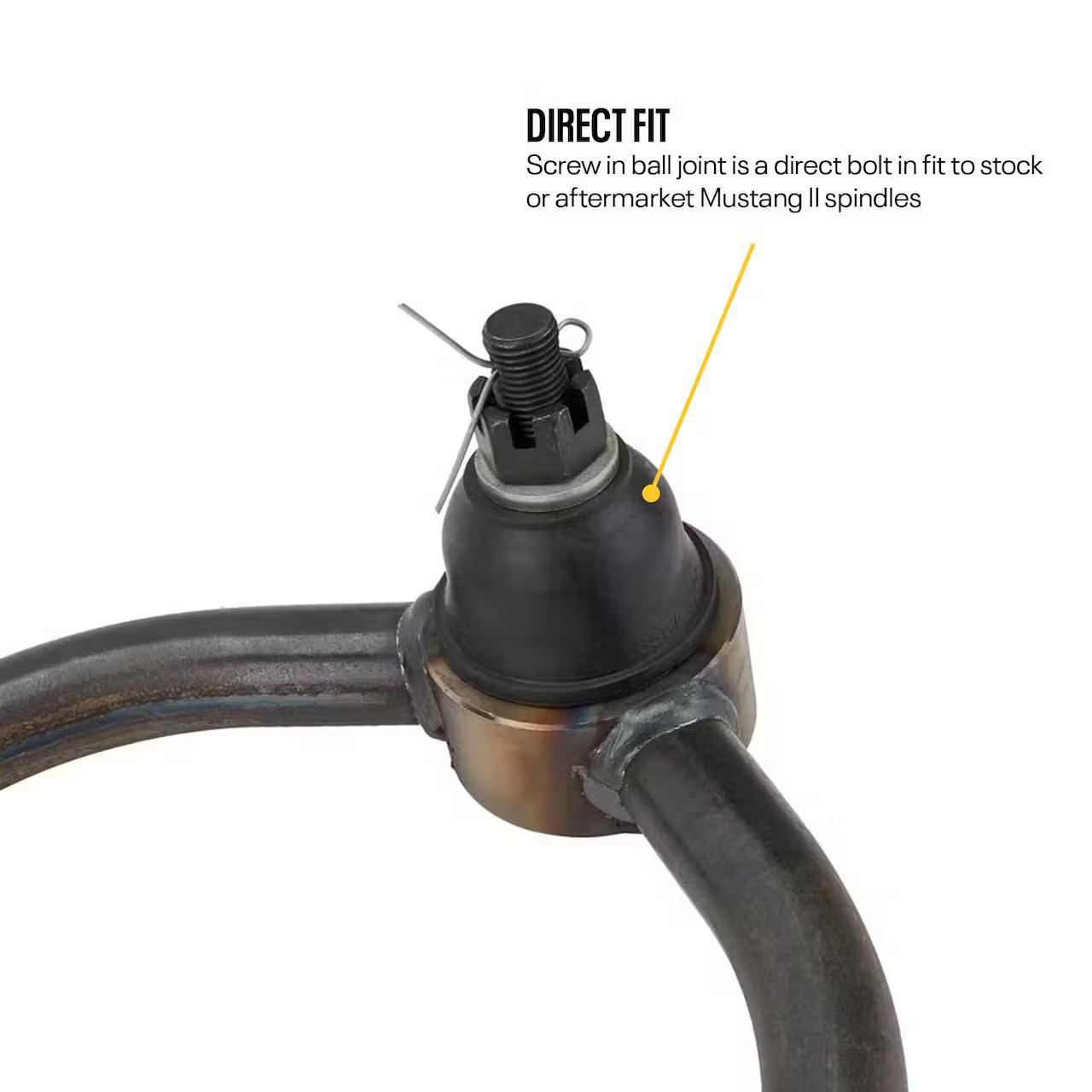 Mustang II Upper & Lower Tubular Control Arms, No Strut Rod - Image 3