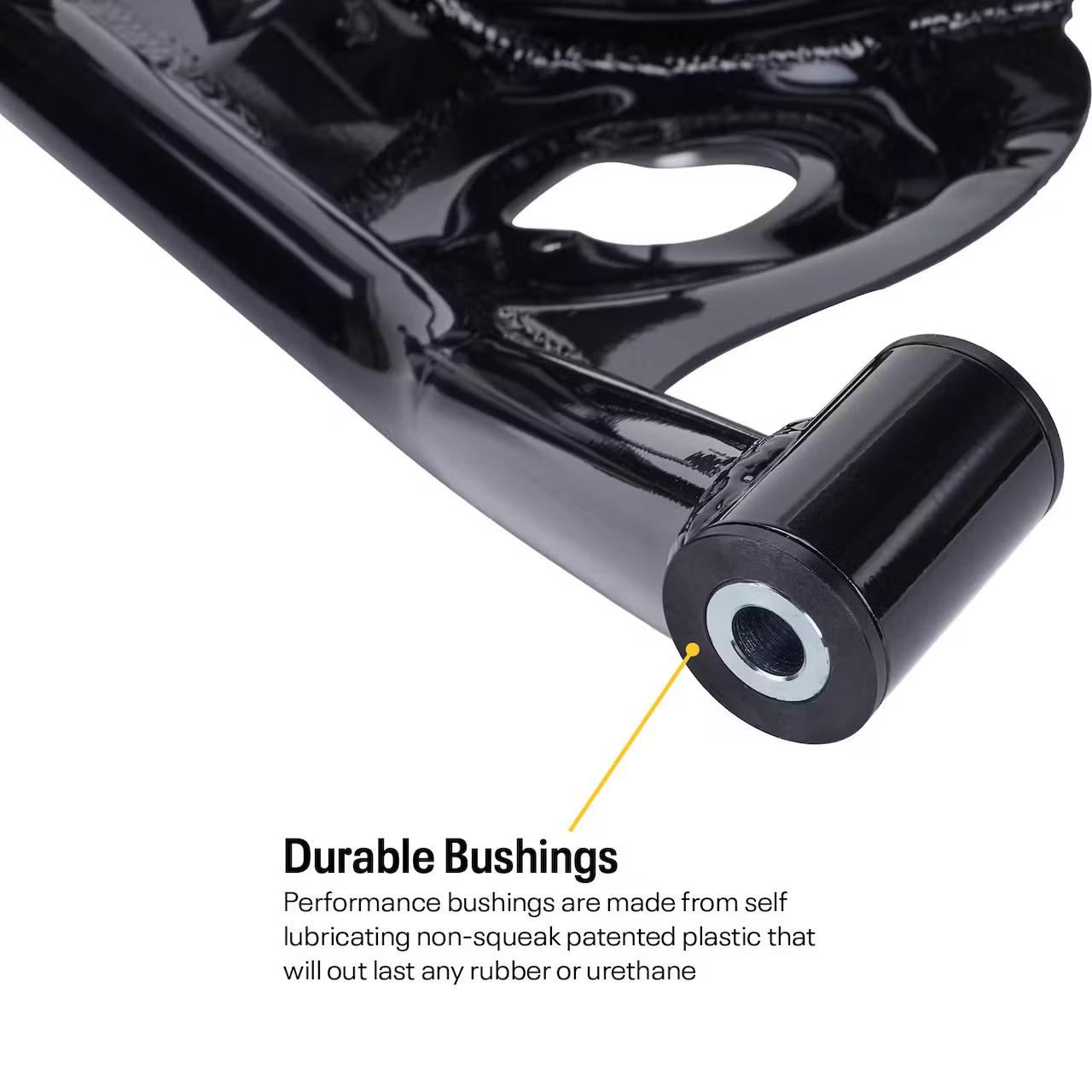 1970-81 Camaro Upper and Lower Tubular Control Arms, Black, Set - Image 3