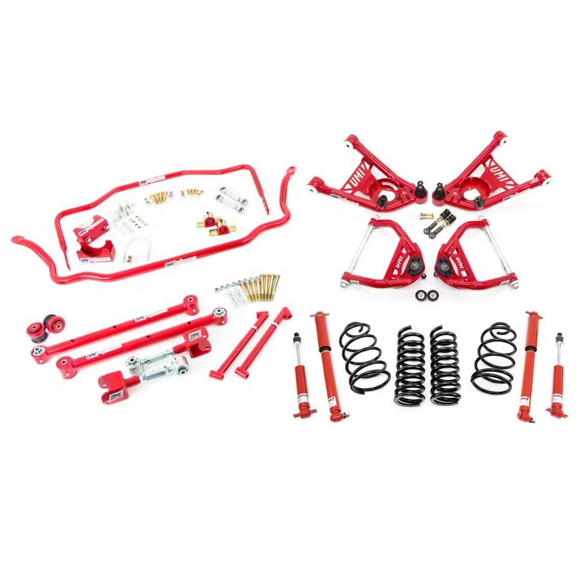 UMI ABF406-1-R 65-66 A-Body Kit, 1 Inch Lowering Stage 3, Red