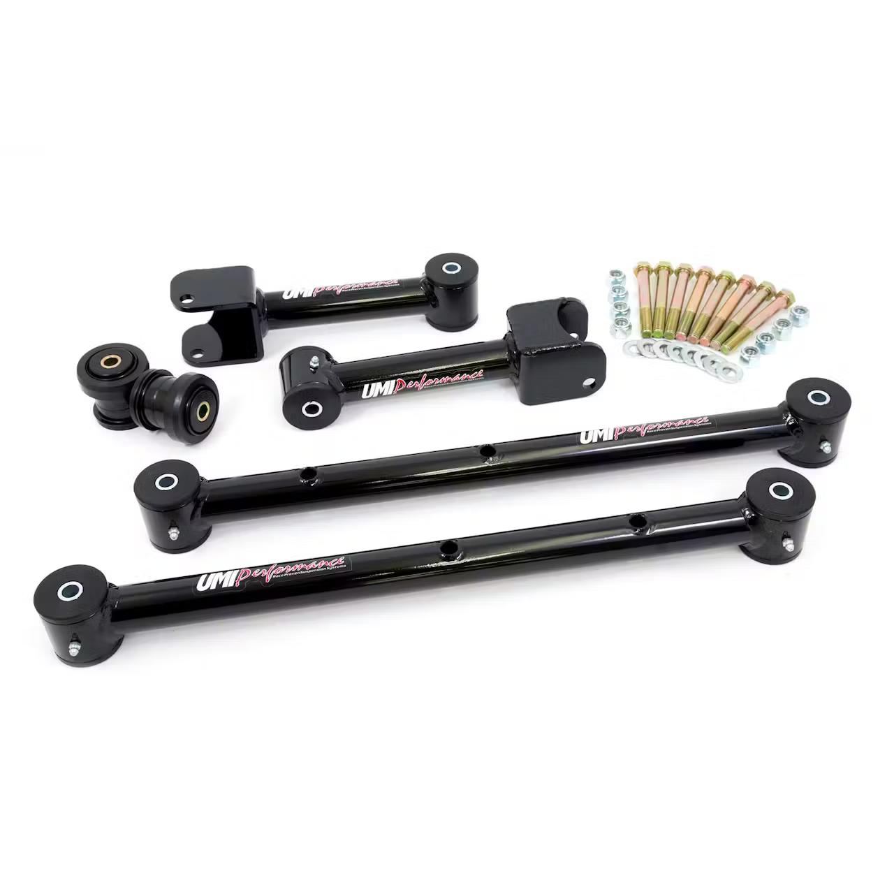 UMI ABR801-B 68-72 A-Body Upper & Lower Control Arm Kit, Black